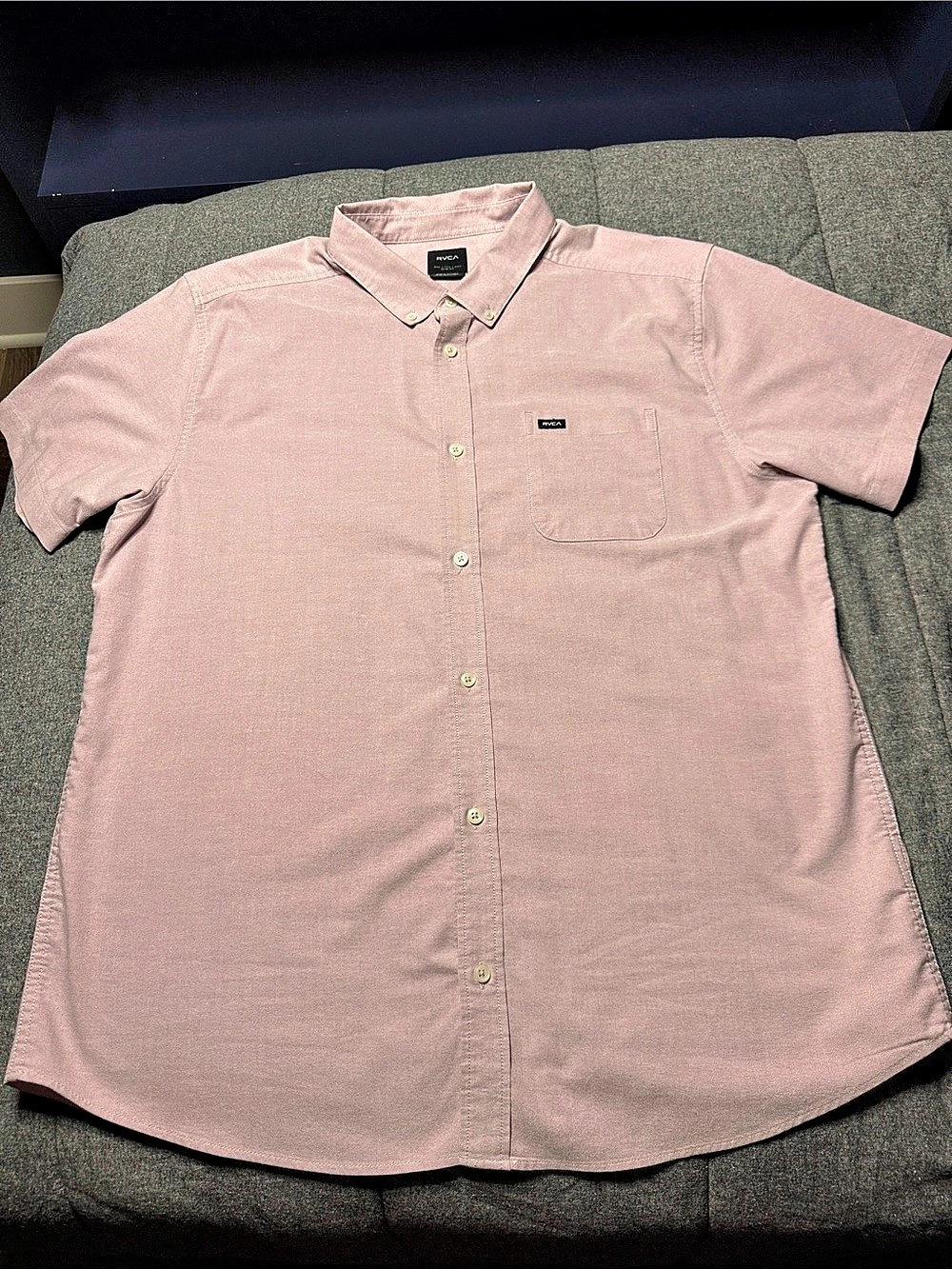 RVCA That'll Do Stretch Short Sleeve Shirt Pink XXL